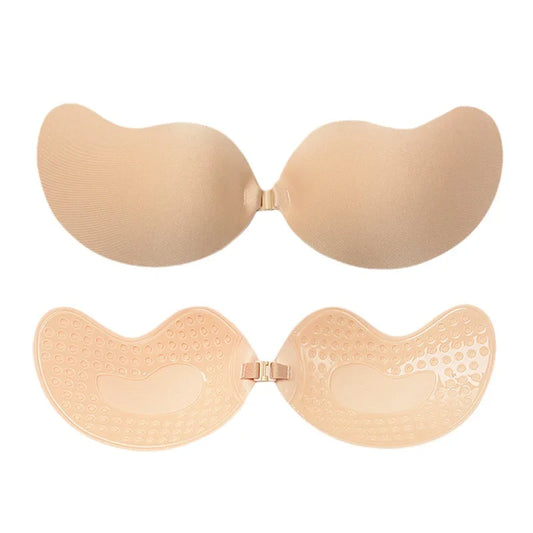 Palm Push Up Invisible Silicone Bra Womens Chest Stickers Lift Up Self Adhesive Bra Cover Bra Silicone Pad Sexy Strapless Breast